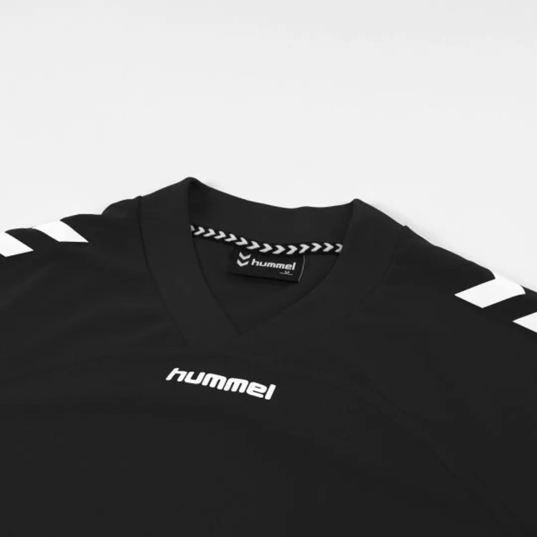 Hummel Fyn Shirt Korte Mouw Kinderen 164 - Zwart/Wit
