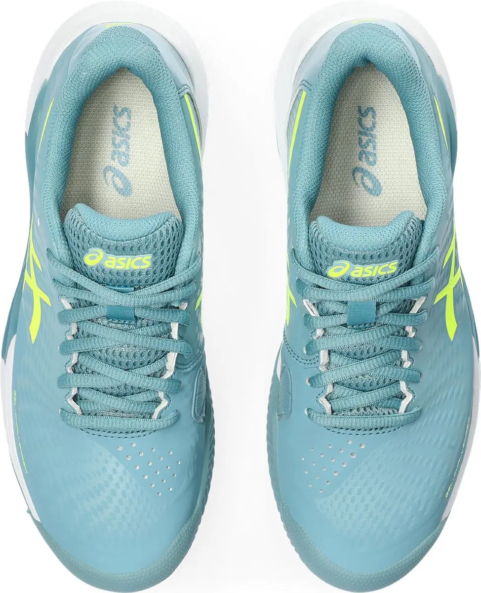 ASICS Gel Challenger 14 Tennisschoenen - Dames - 41.5 - Blauw/Geel - afbeelding 6 van 6