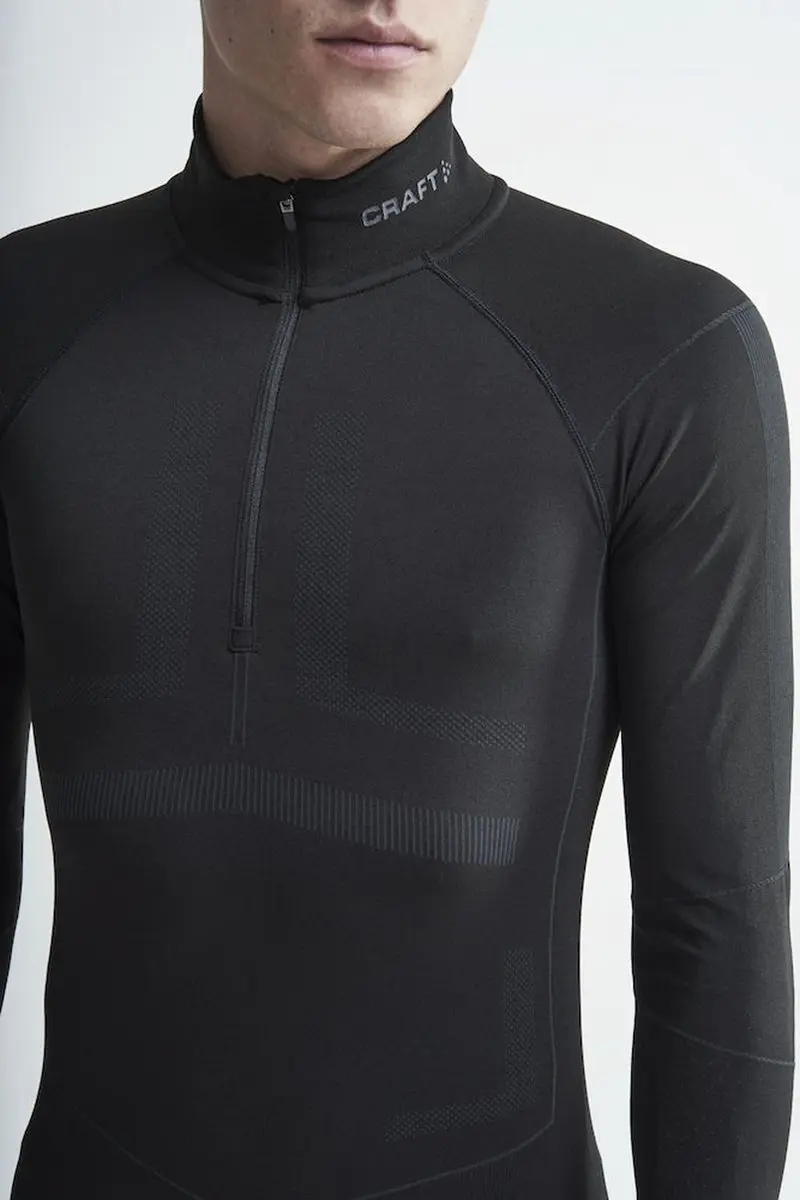 Craft Active Intensity Zip Thermoshirt Heren - Maat L - Zwart