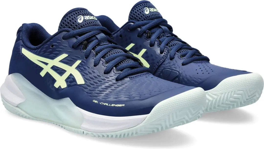 ASICS Gel-Challenger 14 Sportschoenen Vrouwen 39.5 - Donkerblauw/Geel