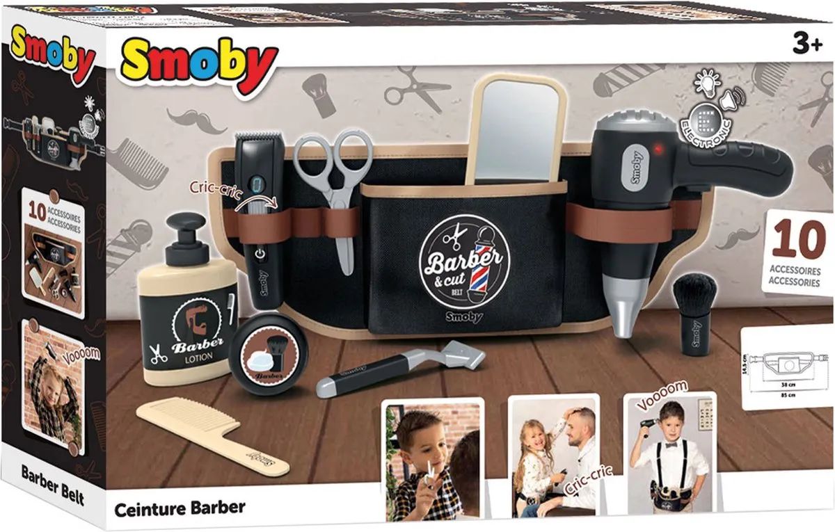 Smoby Kappers Riem - Speelgoedkapset Zwart