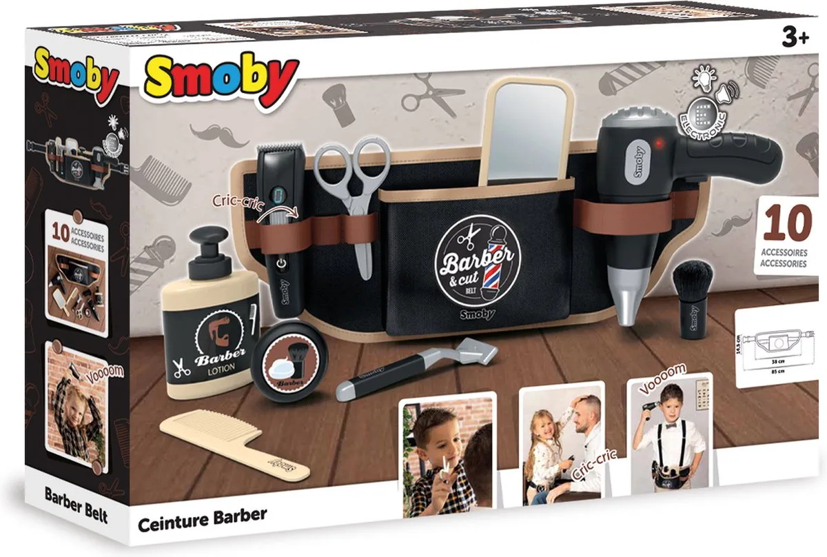 Smoby Kappers Riem - Speelgoedkapset Zwart