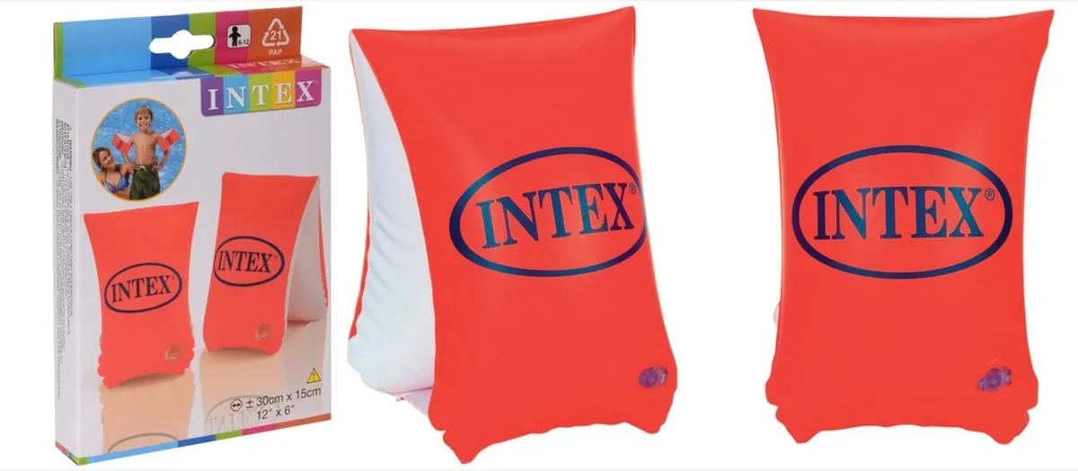 Intex Deluxe Zwembandjes Oranje - 30x15cm