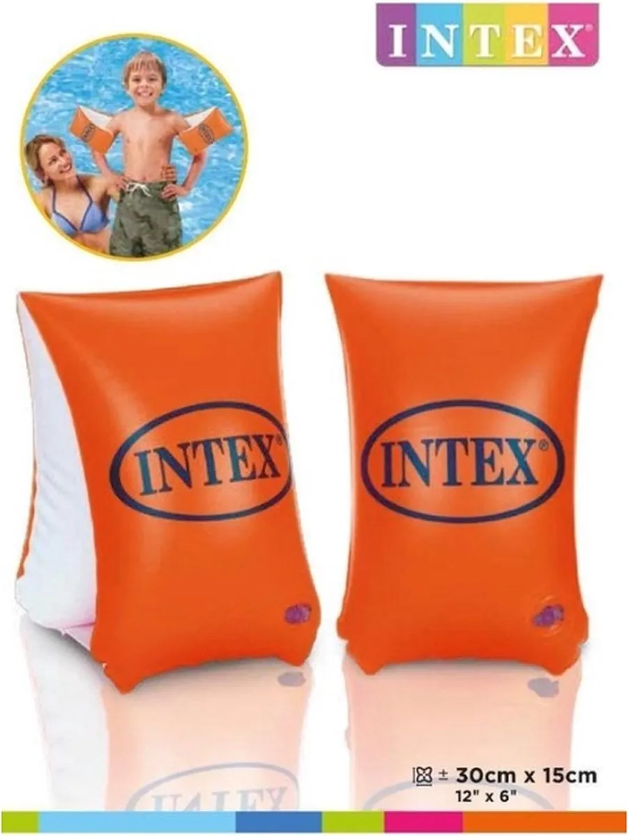 Intex Deluxe Zwembandjes Oranje - 30x15cm