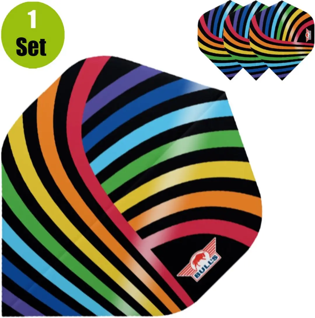 Bull's Powerflite Rainbow No.2 Dartvleugels