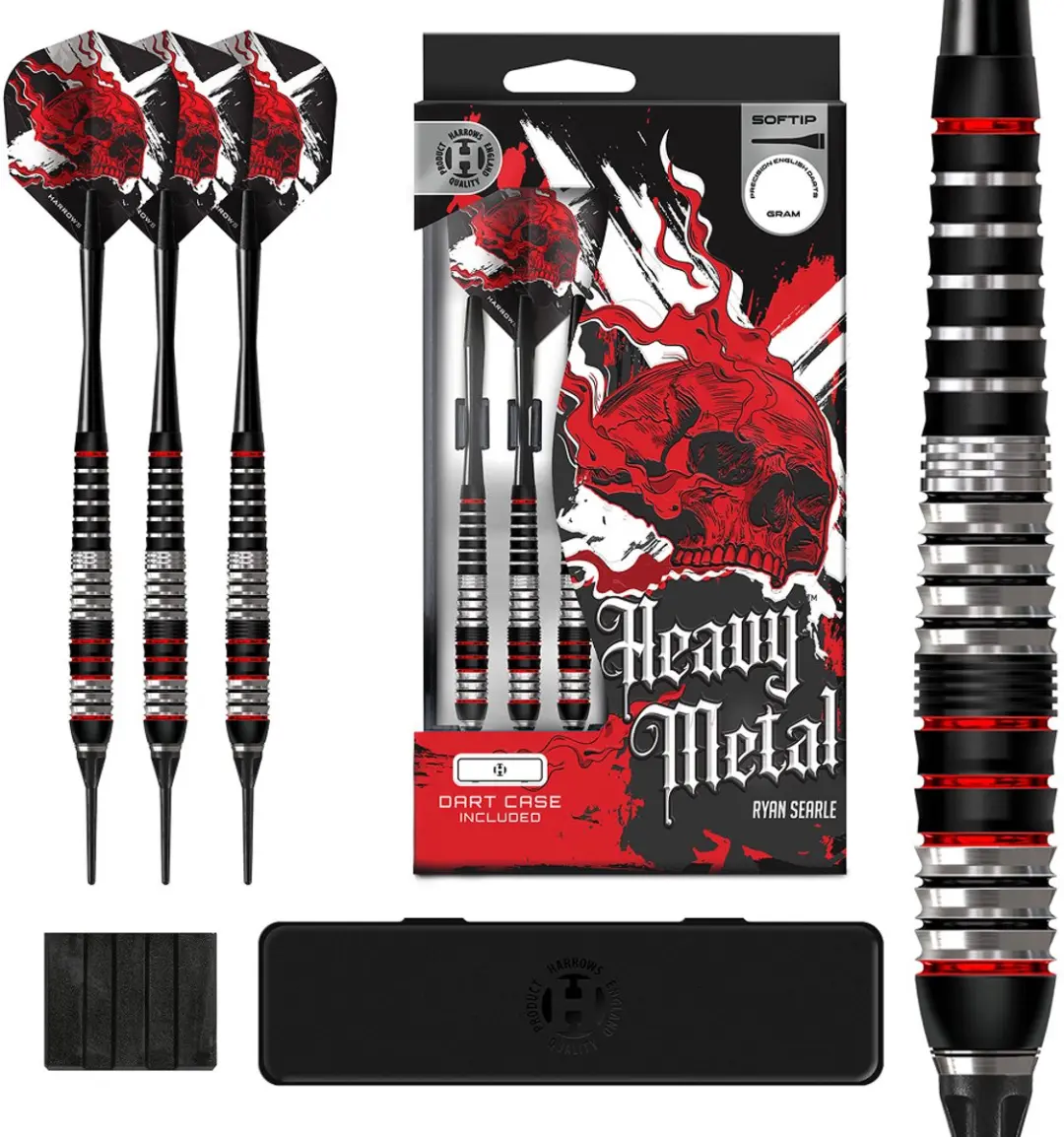 Harrows Ryan Searle Heavy Metal Brass Darts