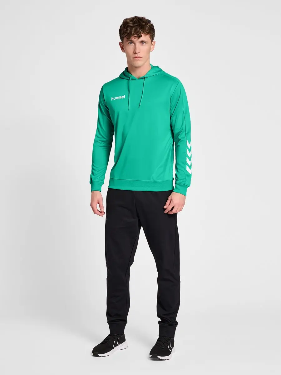 Hummel Promo Poly Hoodie - Groen - S