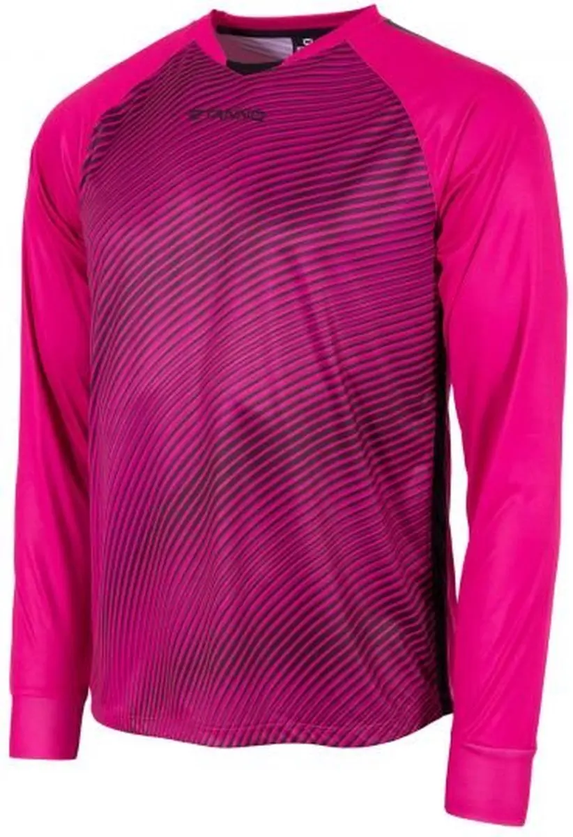 Stanno Vortex Keeper Shirt Longsleeve - XL - Magenta/Zwart