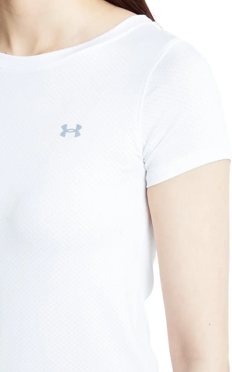 Under Armour Tech Mesh Dames Sportshirt XL - Wit