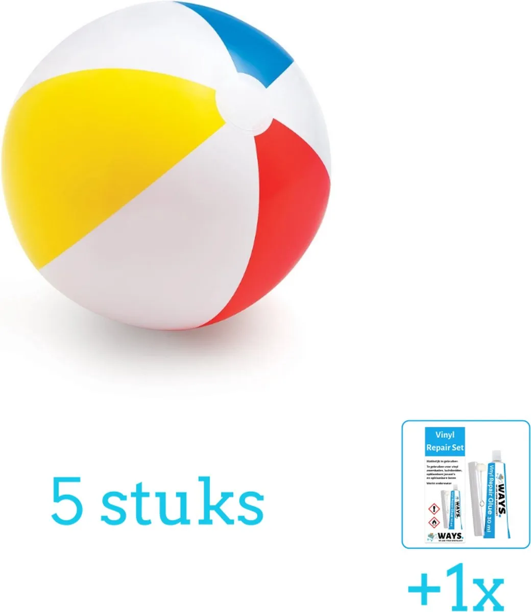 Intex Opblaasbare Strandbal Glossy 51cm