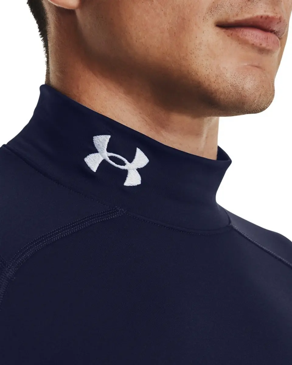 Under Armour ColdGear Compression Mock Shirt 1366072 - XLT - Midnight Navy