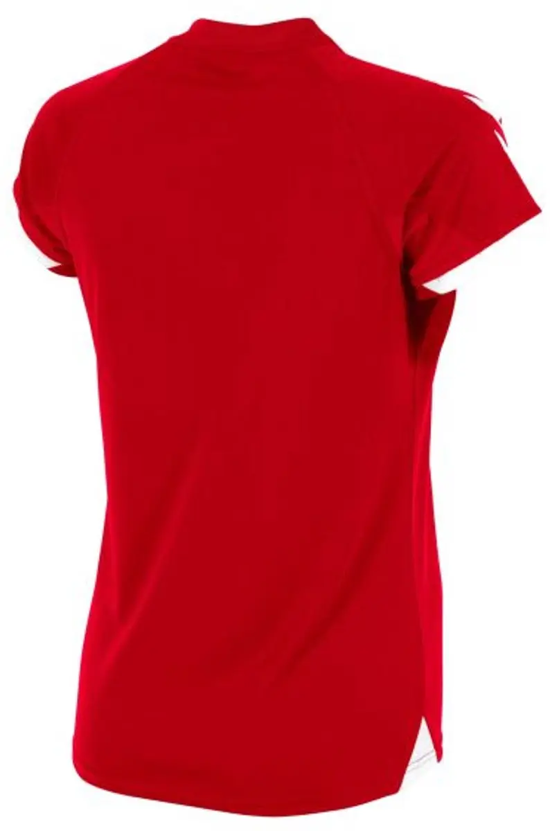 Hummel Fyn Shirt Dames Korte Mouw - Rood/Wit L