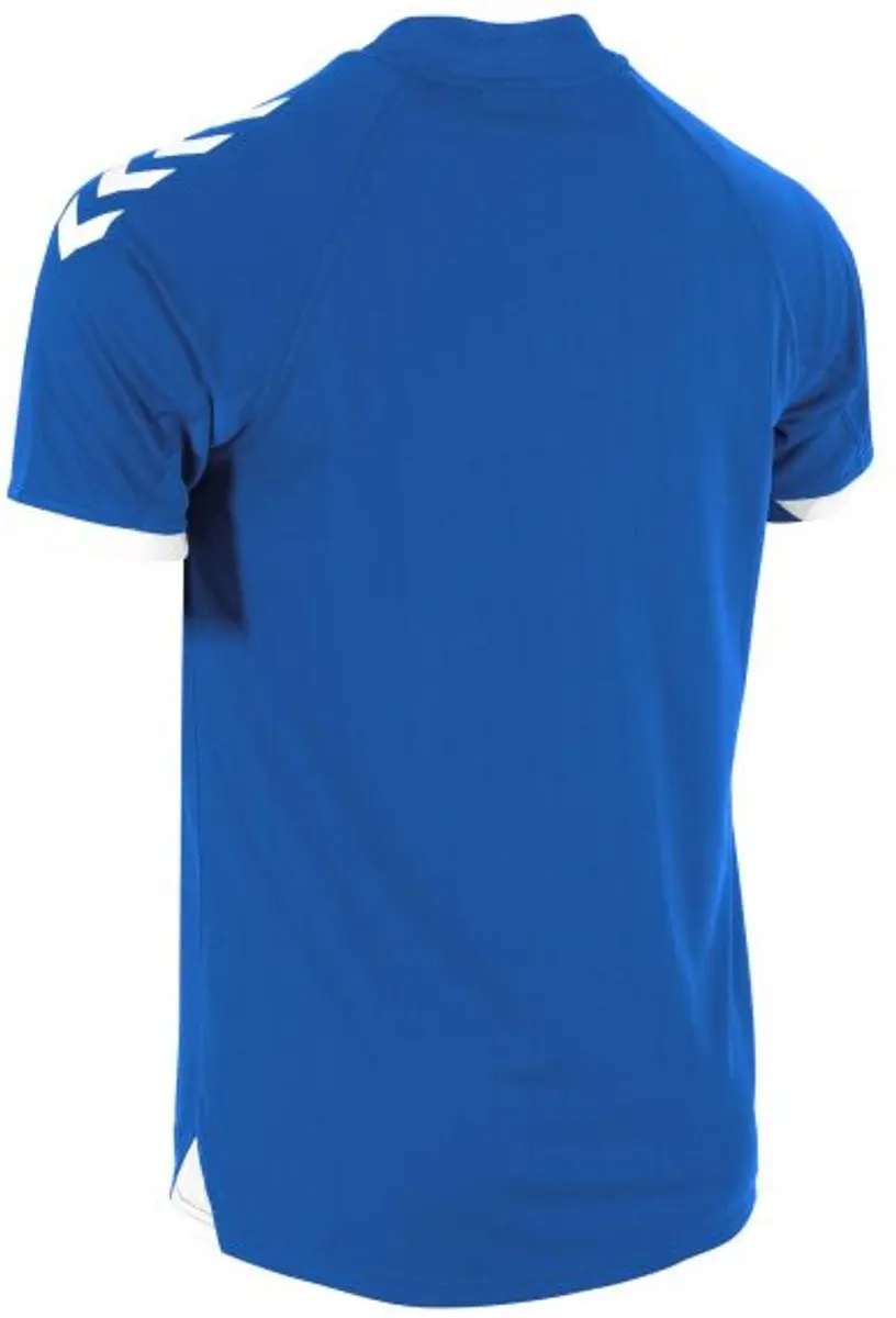Hummel Fyn Shirt Korte Mouw Kinderen 128 - Royal/Wit