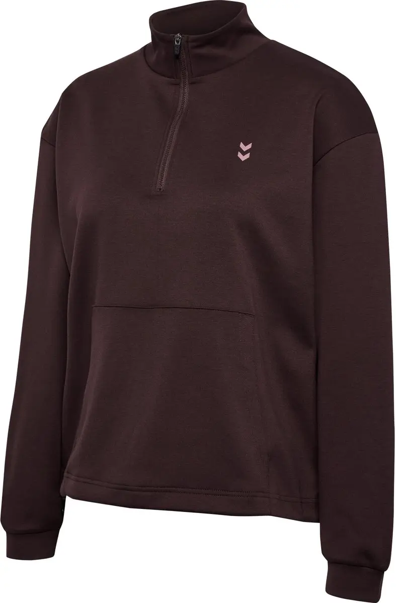 Hummel Hmlyoga Soft Halfzip Trainingsjack - S - Fudge
