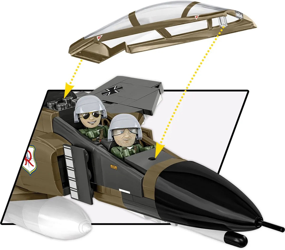 Cobi F-4F Phantom II Bouwset - 676 Onderdelen - Meerkleurig