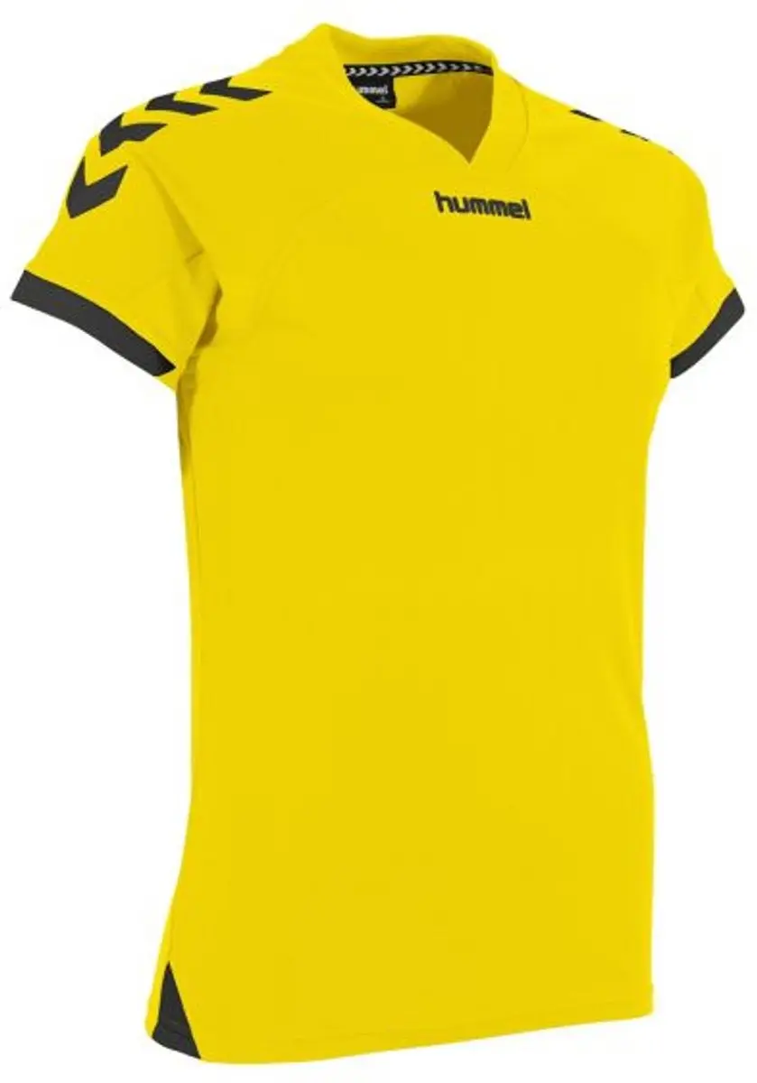 Hummel Fyn Shirt Dames - XS - Geel/Zwart