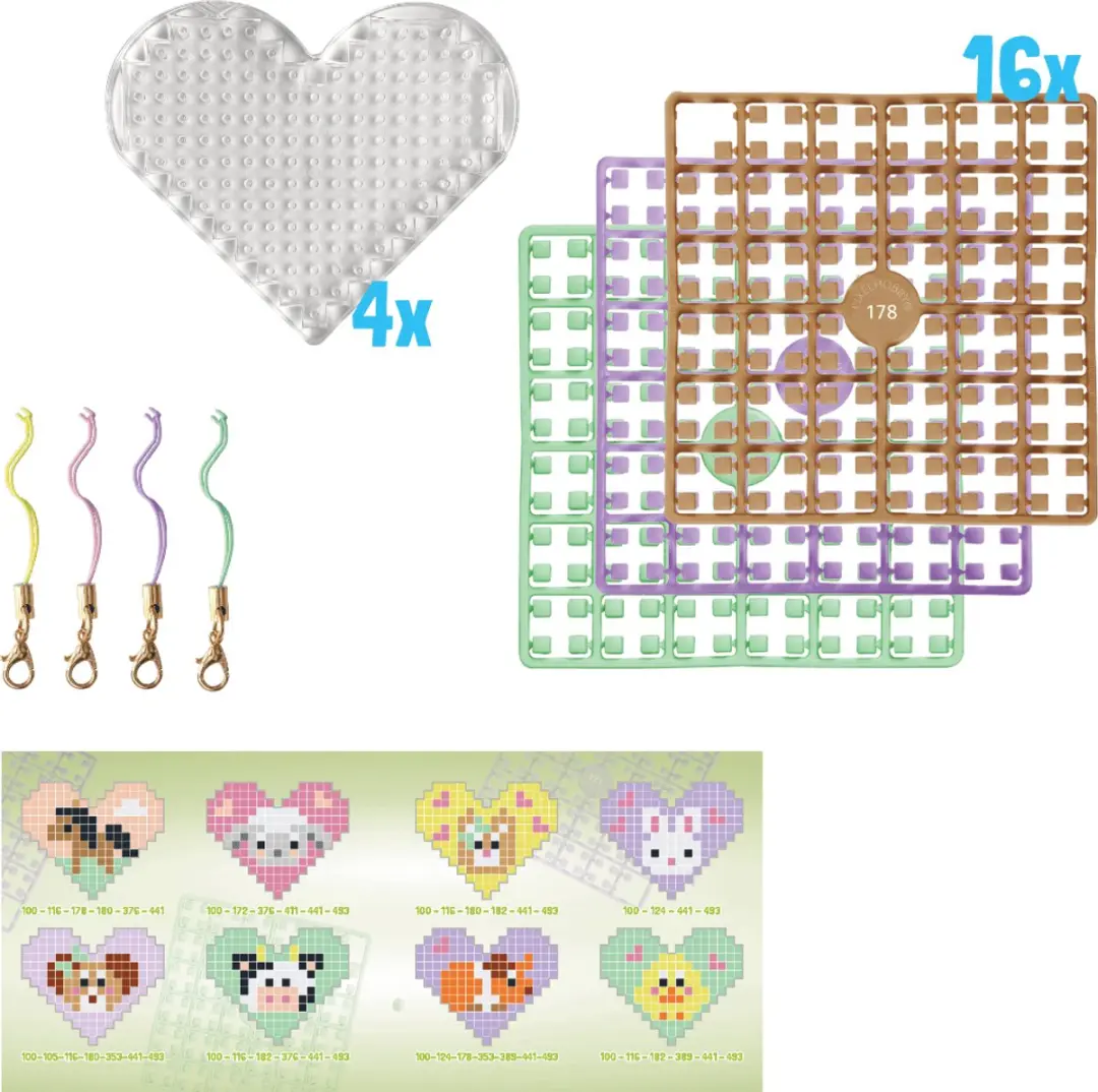 Pixelhobby Harten Thema Box Dieren - Multi