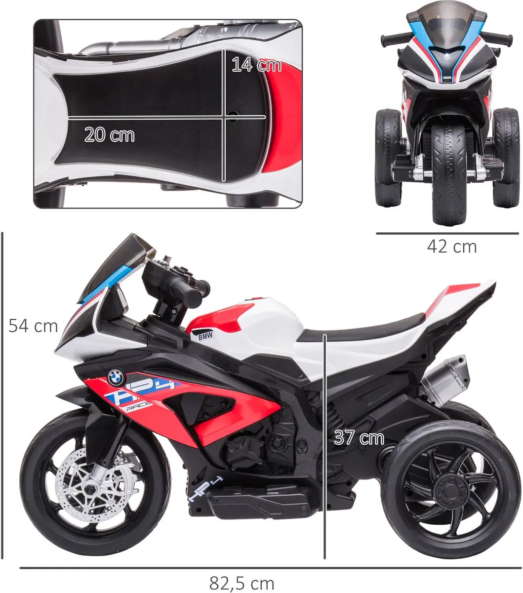 Homcom Elektrische Motorfiets PP 370-211V90RD - Rood