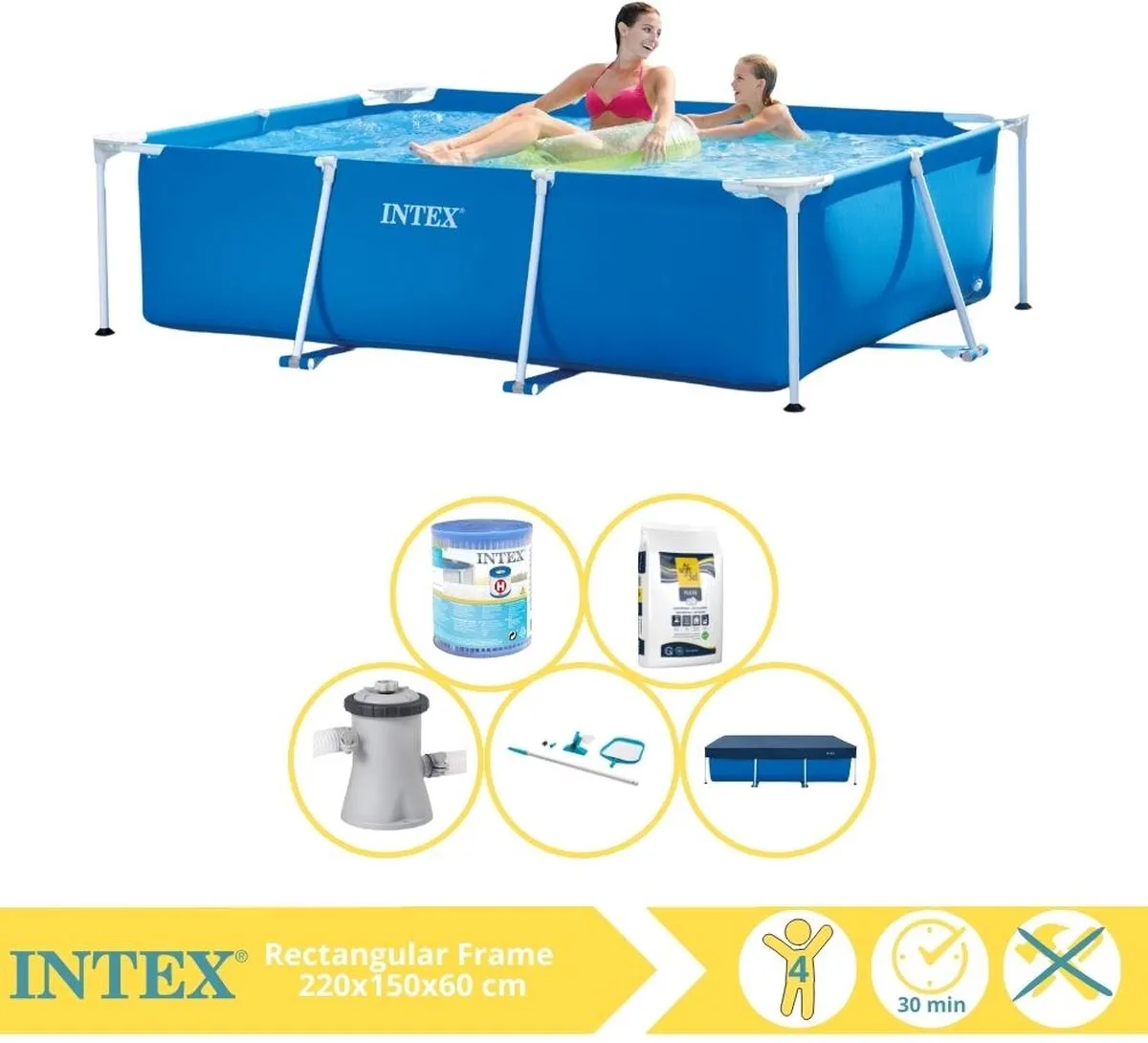 Intex 28270NP Opzetzwembad 220x150x60cm