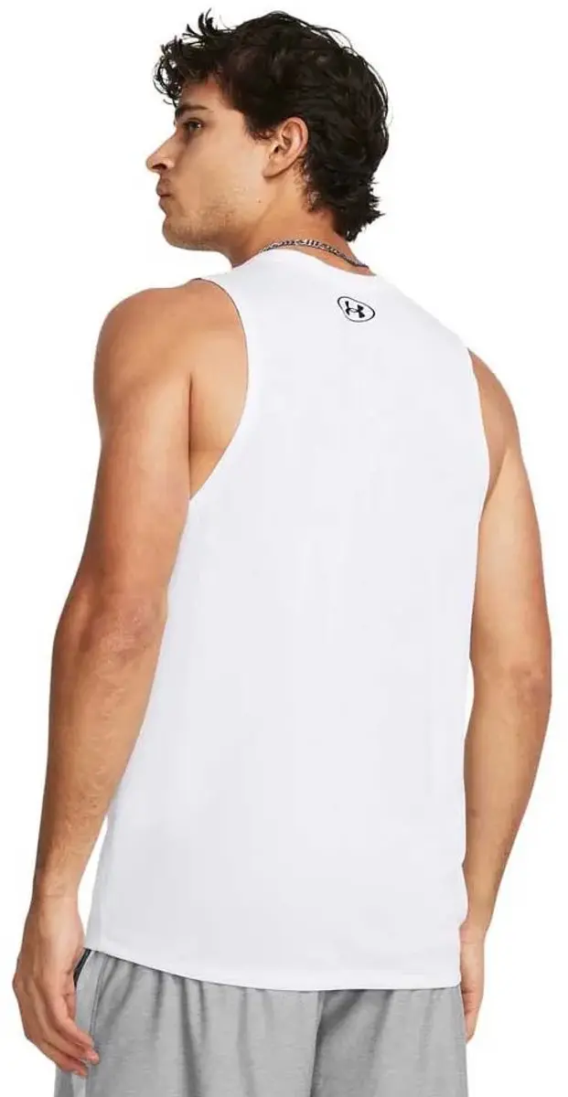 Under Armour UA Tech Tank Heren Sporttop S - Wit