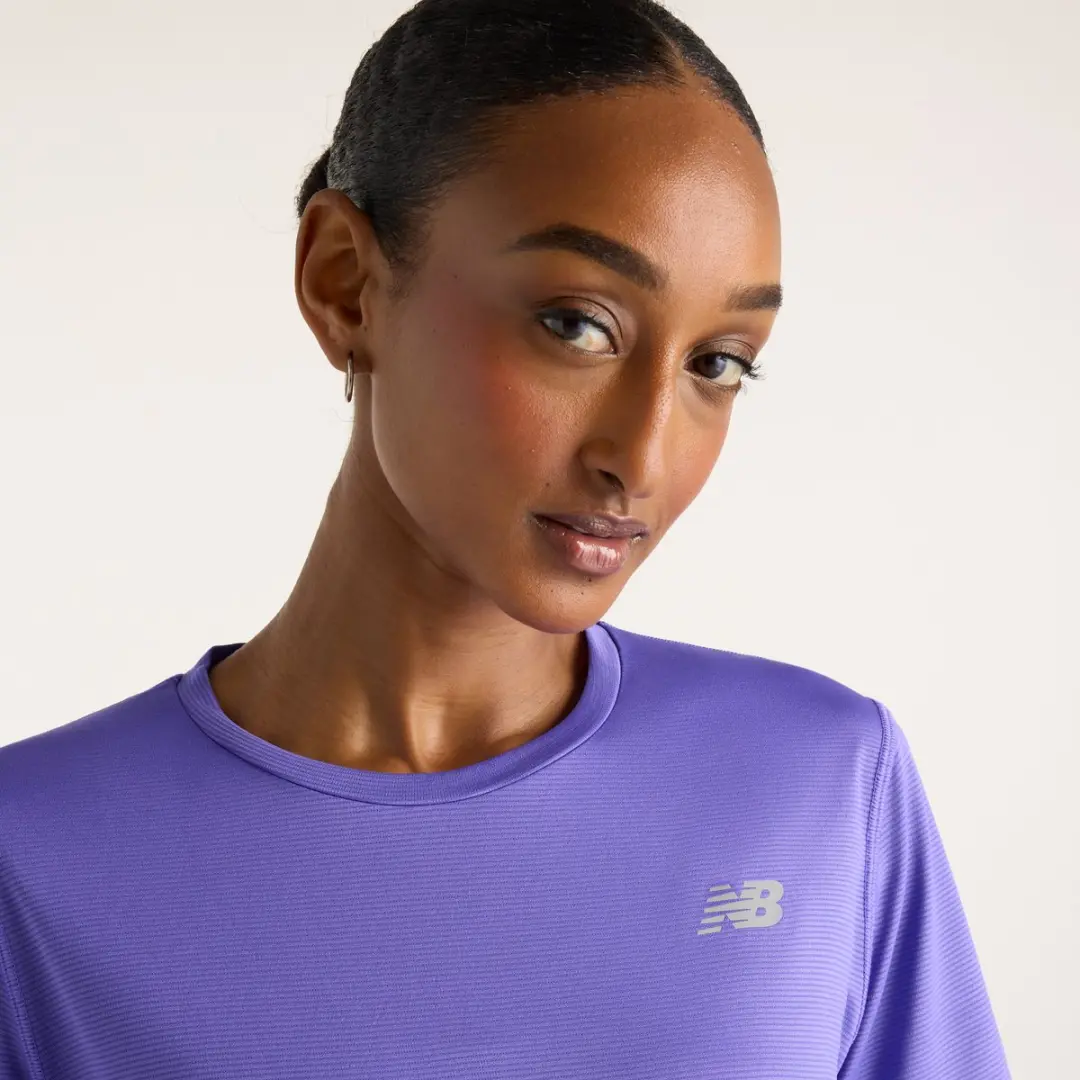 New Balance Sports Essentials T-shirt Dames - S - Electric Purple