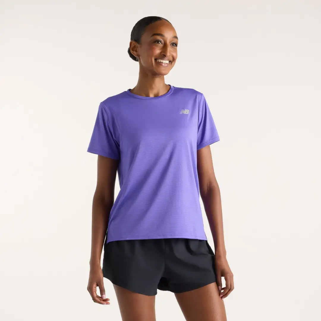 New Balance Sports Essentials T-shirt Dames - S - Electric Purple