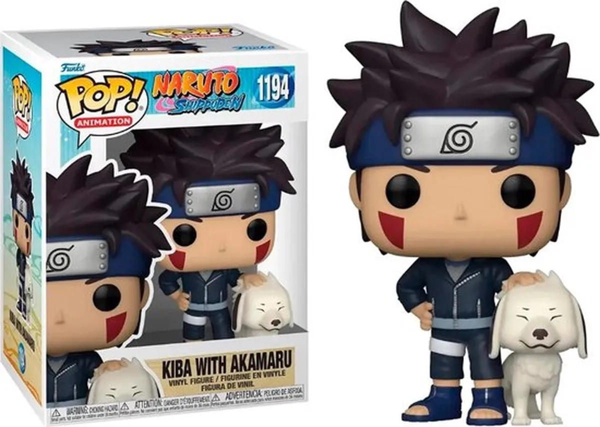 Funko Pop! Kiba met Akamaru Naruto Shippuden Figuur 9cm