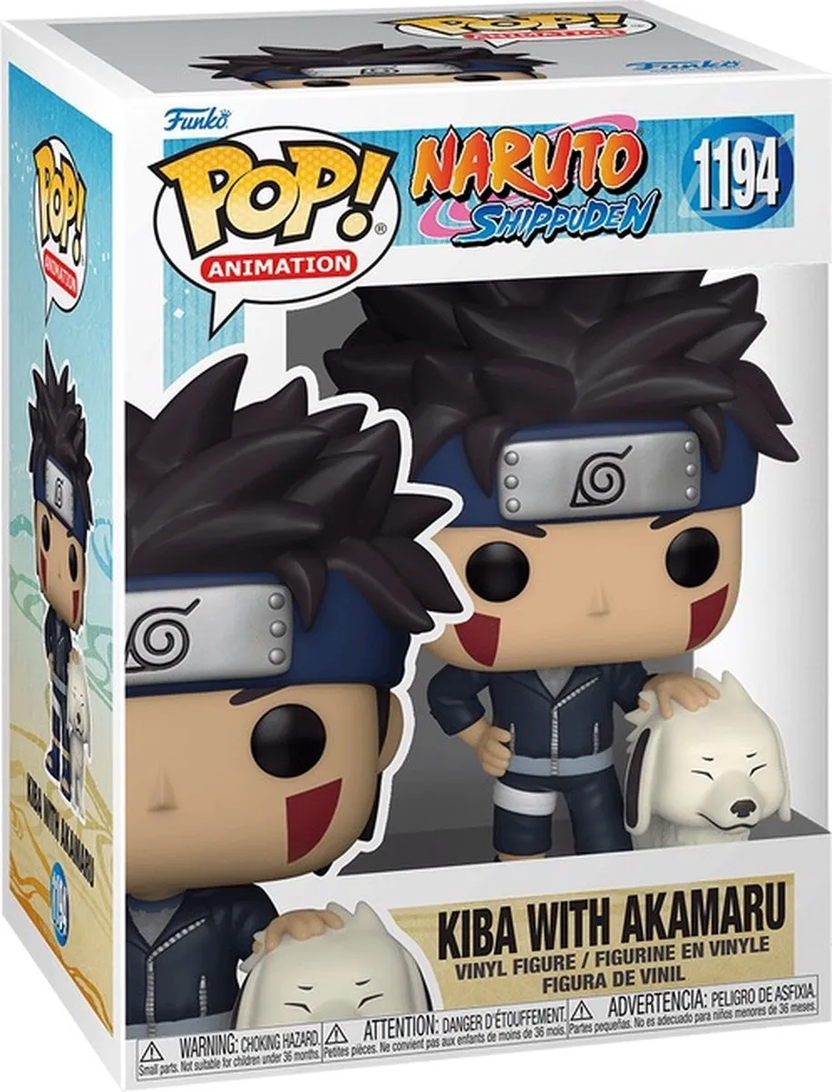 Funko Pop! Kiba met Akamaru Naruto Shippuden Figuur 9cm