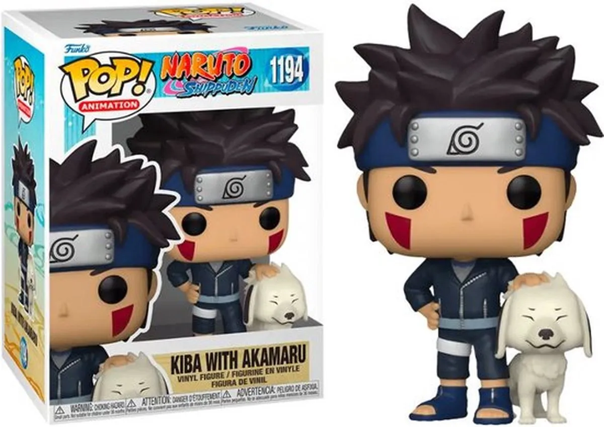 Funko Pop! Kiba met Akamaru Naruto Shippuden Figuur 9cm