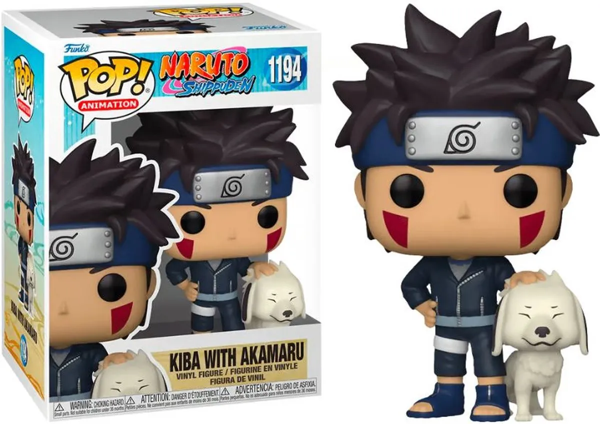 Funko Pop! Kiba met Akamaru Naruto Shippuden Figuur 9cm