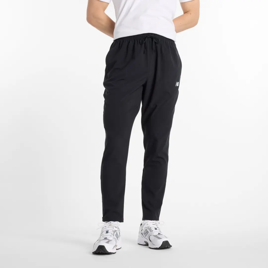 New Balance Sport Woven Pant Heren Trainingsbroek - Zwart