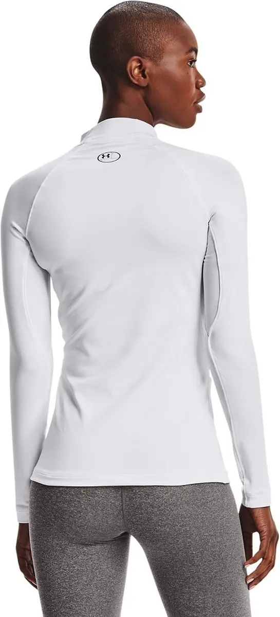 Under Armour Authentics Mockneck 1368592-100 - XS - Wit/Zwart