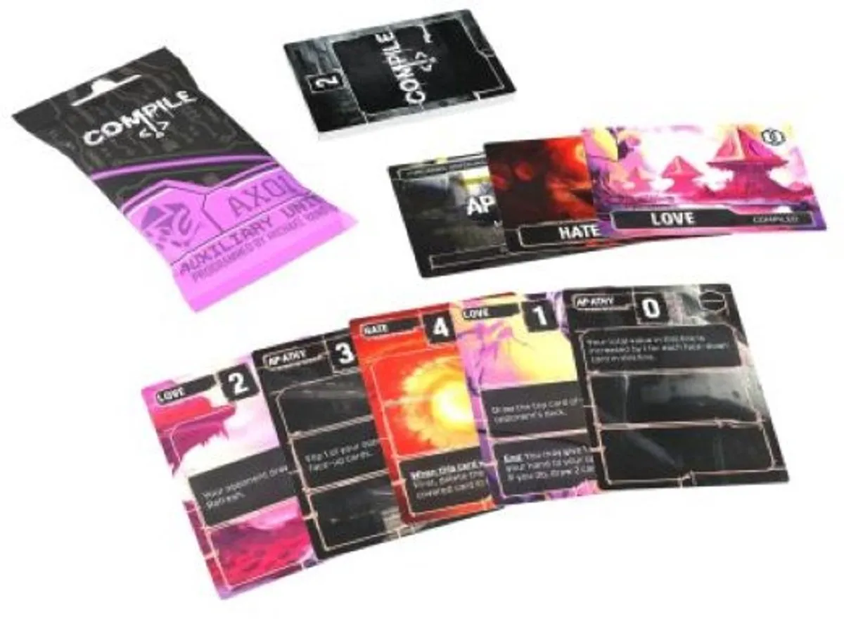 Asmodee Compile Aux 1 Kaartspel - Nieuwe Protocollen Liefde, Haat & Onverschilligheid