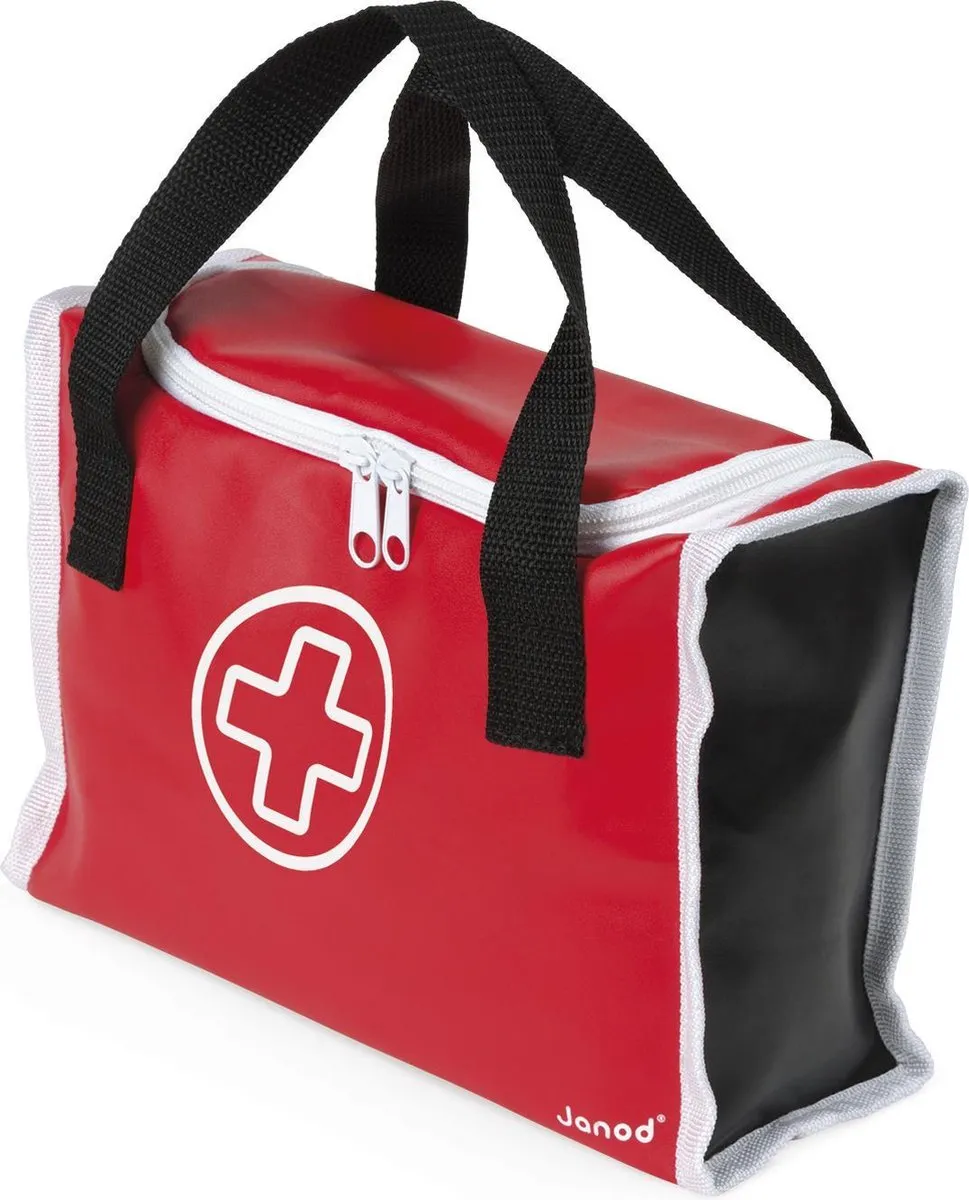 Janod Dokterstas Multikleur - 10 Houten Accessoires