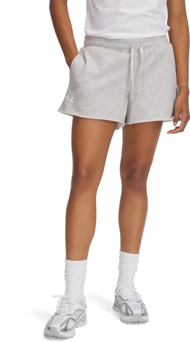 Under Armour UA Rival Terry Short Dames Sportbroek - Grijs