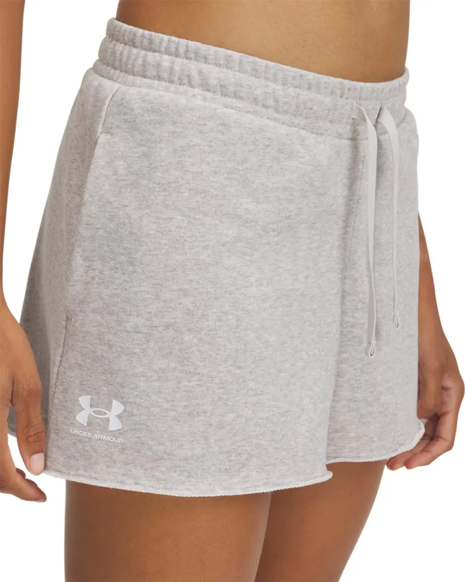 Under Armour UA Rival Terry Short Dames Sportbroek - Grijs