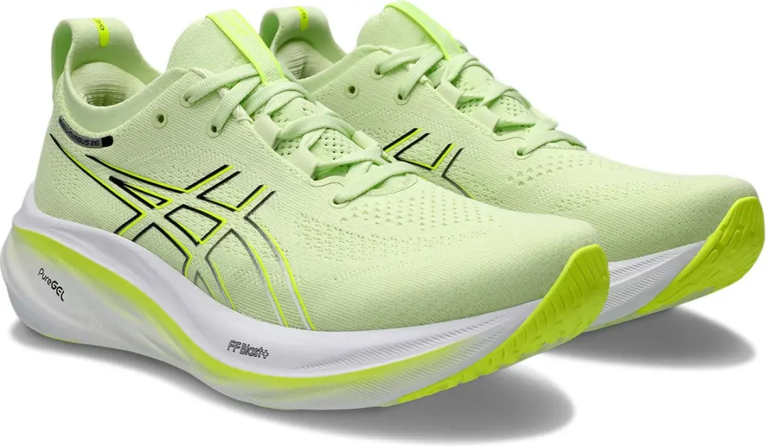 ASICS Gel-Nimbus 26 Hardloopschoenen - Heren 45 - Cool Matcha/White