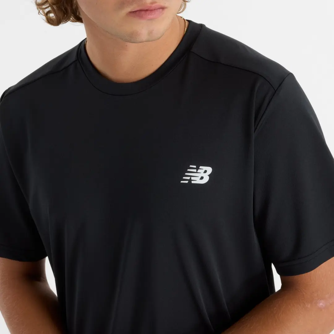 New Balance Heren Sportshirt - S - Zwart