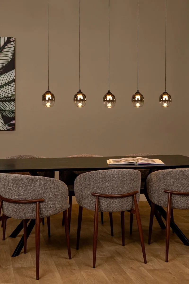 Lucide TAMINO Hanglamp - 5x5,6W LED 3000K - Zwart
