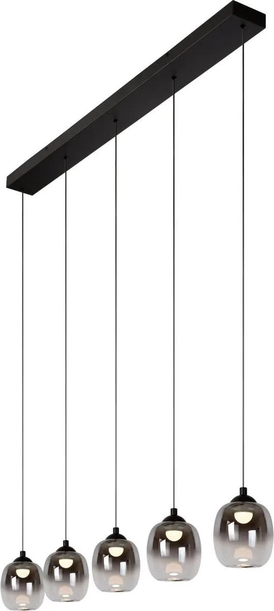 Lucide TAMINO Hanglamp - 5x5,6W LED 3000K - Zwart