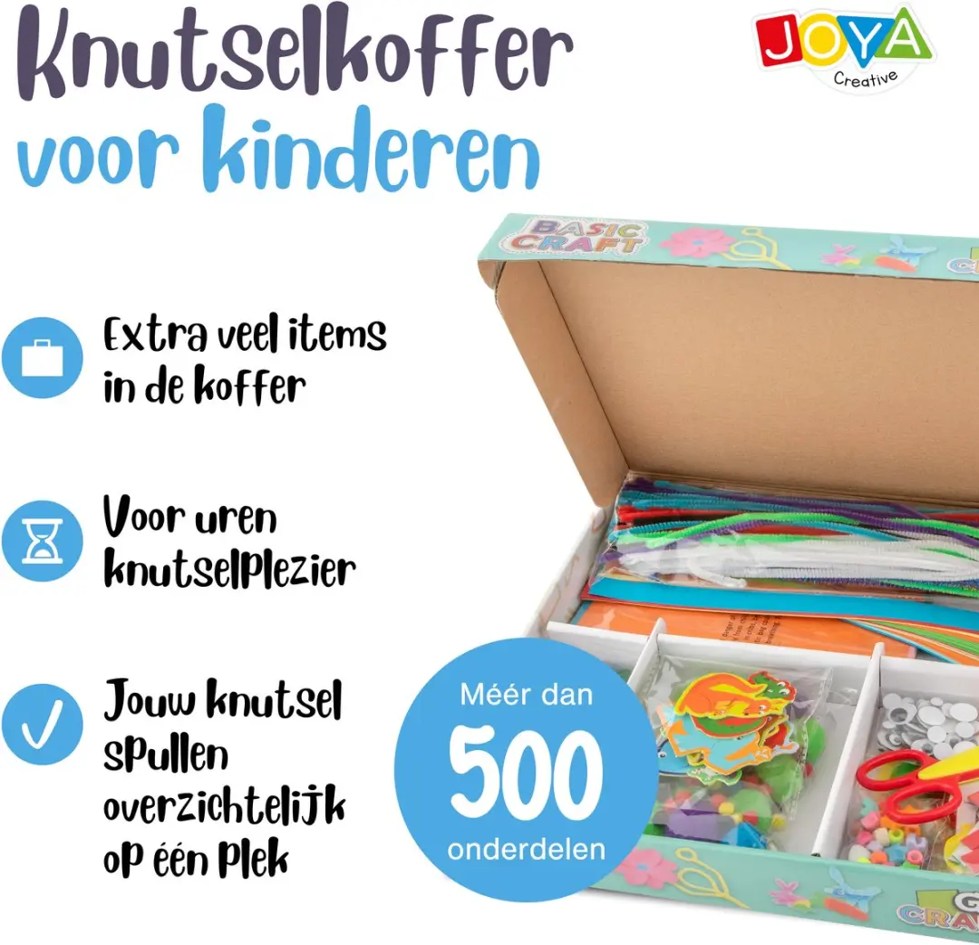 Craft Knutselkoffer Roze - 500+ Stuks - afbeelding 6 van 6
