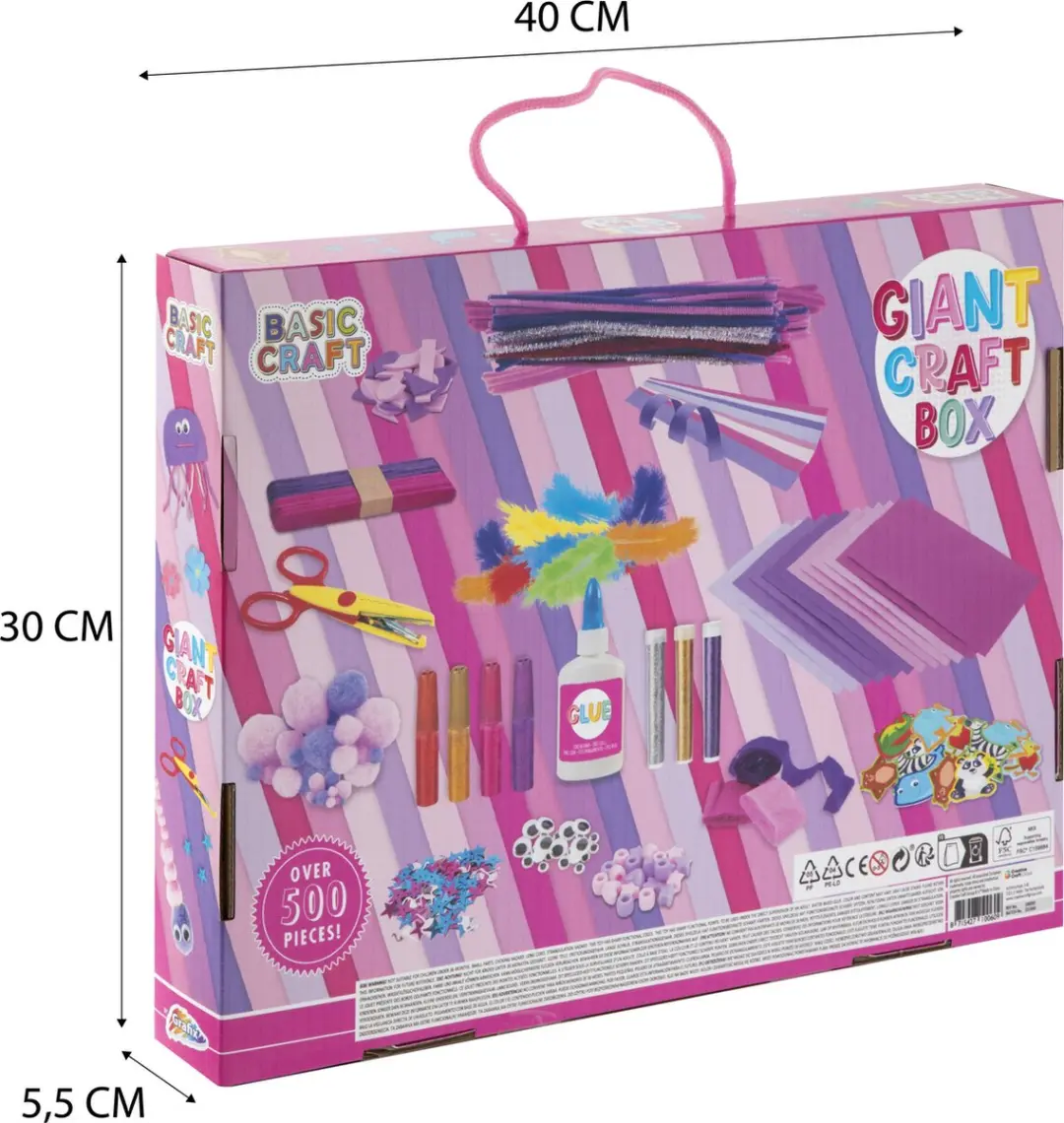 Craft Knutselkoffer Roze - 500+ Stuks