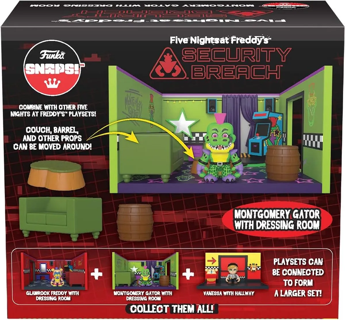 Funko Montgomery Gator Snaps! - Five Nights at Freddy's - Meerkleurig - afbeelding 2 van 4