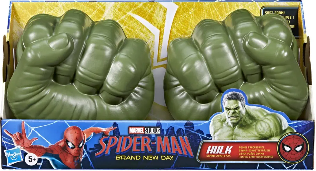 Hasbro Marvel Spider-Man Hulk Gamma Smash Vuisten - 2 Stuks - Groen