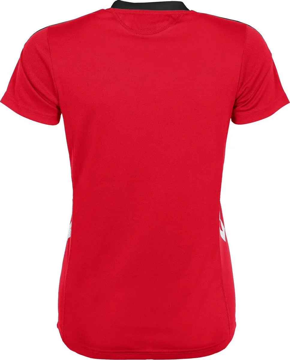 Hummel Valencia Sportshirt Dames - M - Rood/Zwart