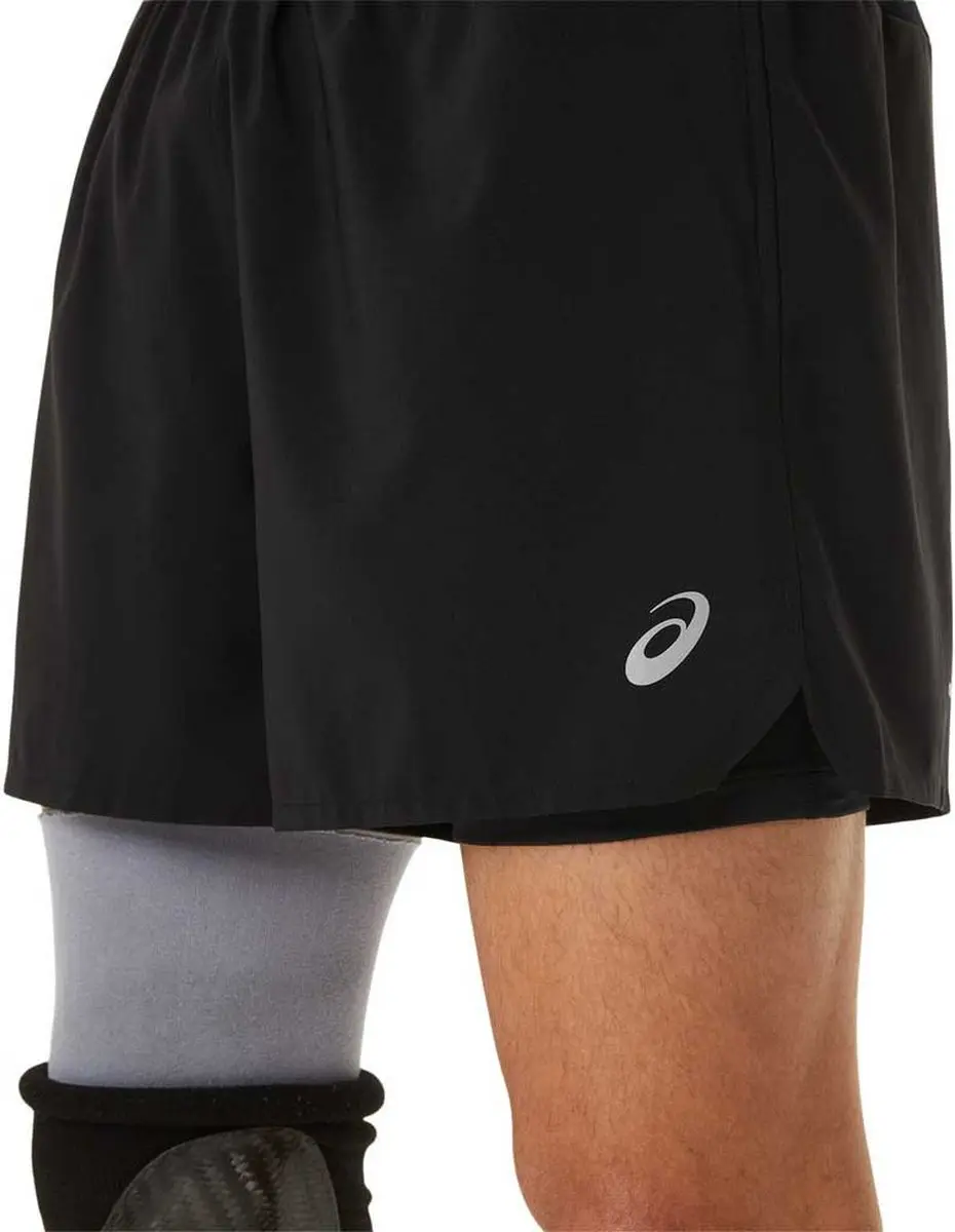 ASICS Road 2-in-1 Korte Broek 5" - Zwart