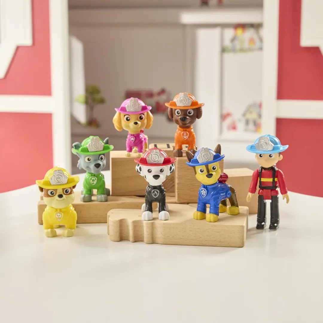 PAW Patrol Brandweerredding Speelfigurenset 7 Stuks - Meerkleurig