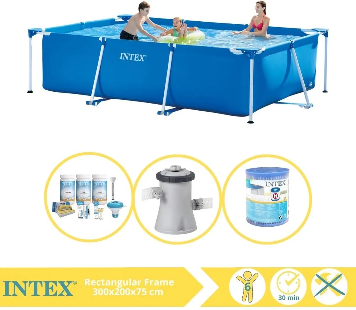 Intex 28272NP Opzetzwembad 300x200x75cm