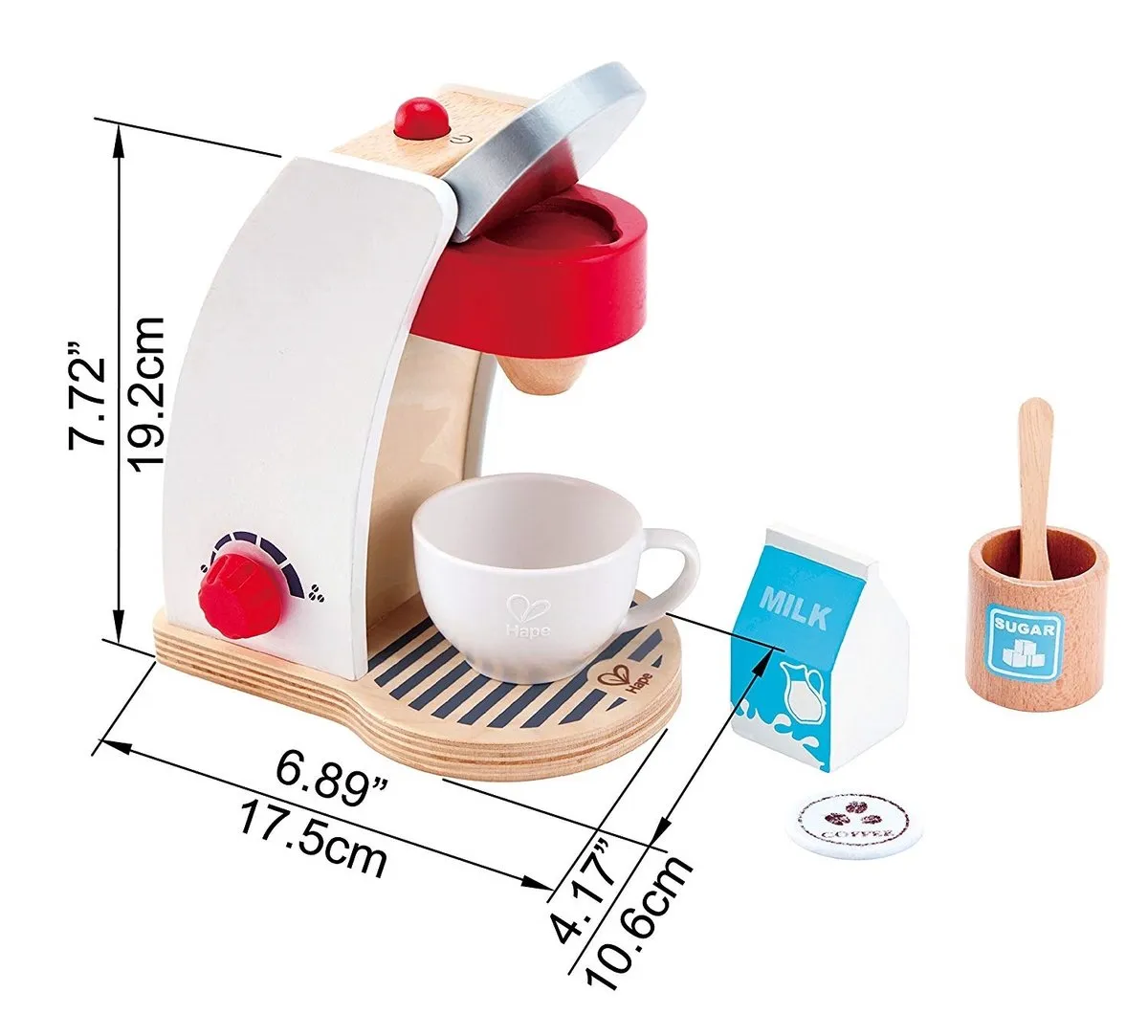Hape Mijn Koffiezetapparaat - Veelkleurig
