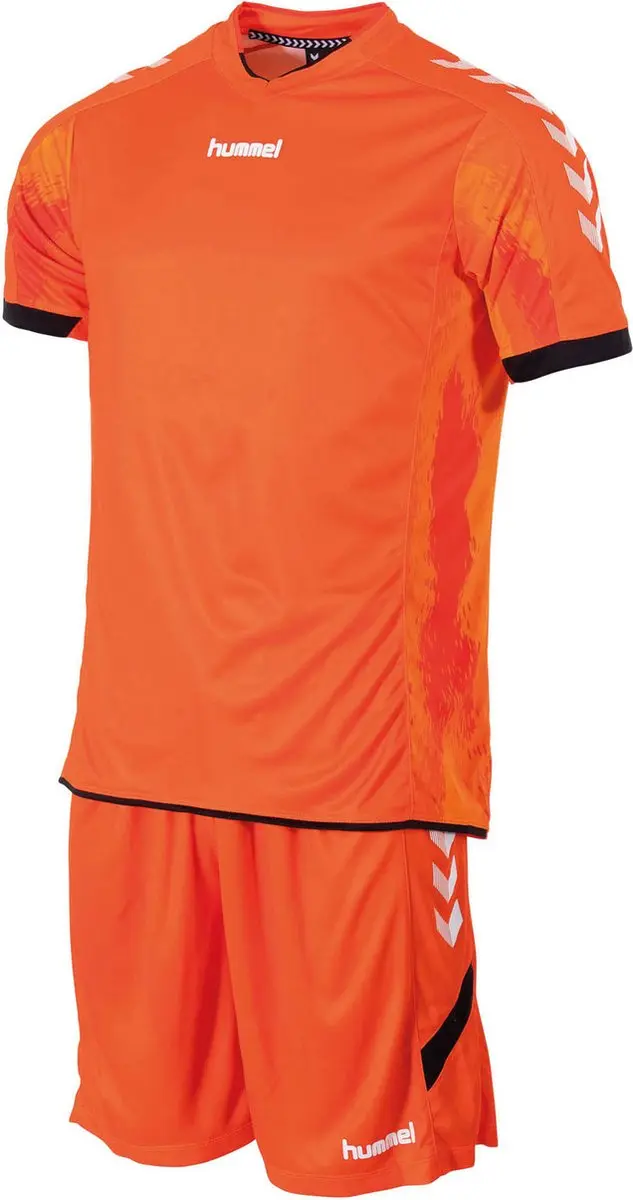 Hummel Bremen Sportkledingset - Shirt & Korte Broek XL - Oranje - afbeelding 6 van 6